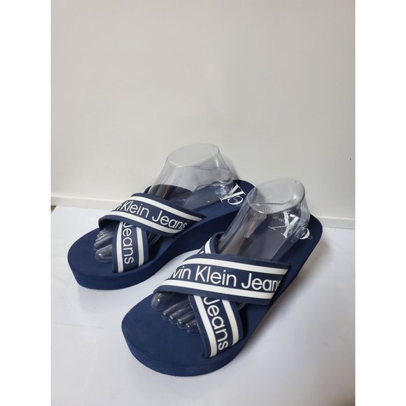 Women Calvin Klein Peep Toe Sandals Calvin Klein - Picture 2 of 11